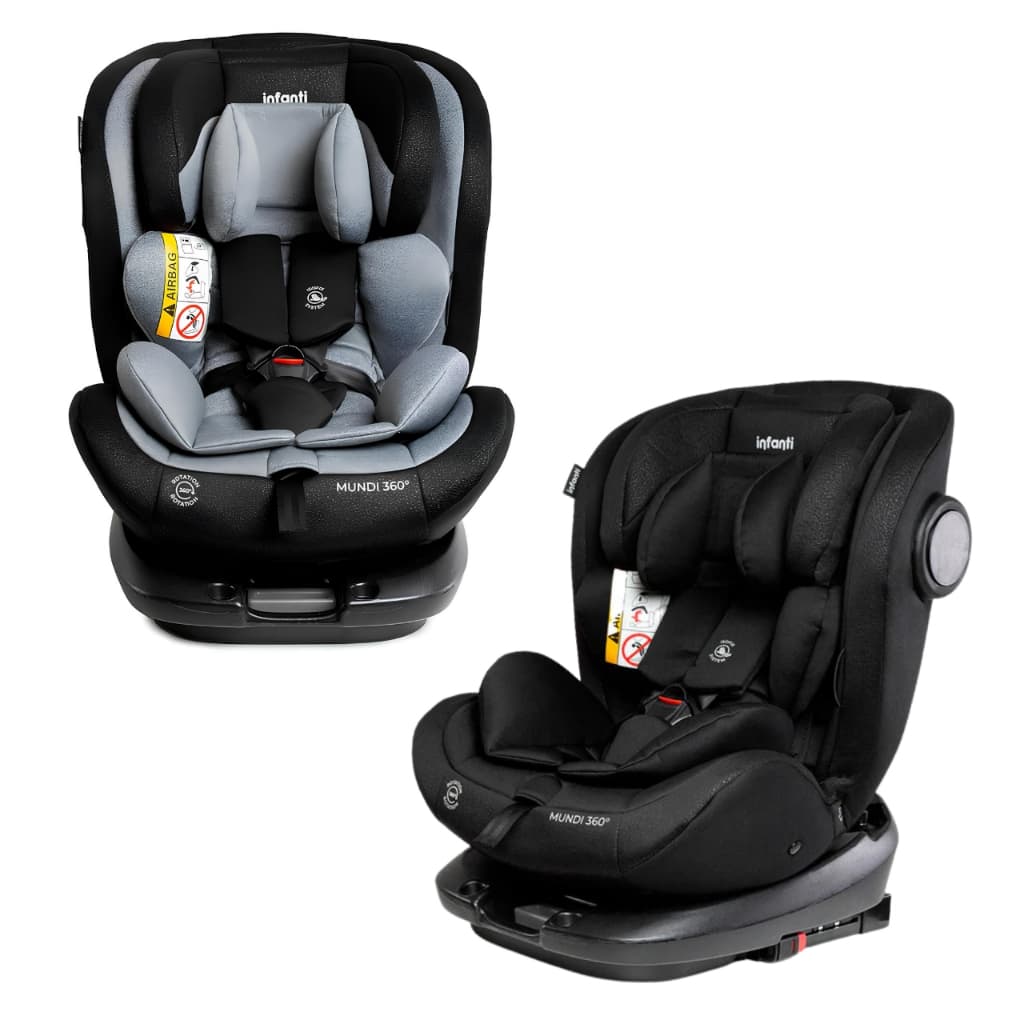 Cadeirinha de Carro 9 a 36kg Mundi Gira 360° Cadeira Isofix Encosto Reclinavel Cadeira Carro Bebe