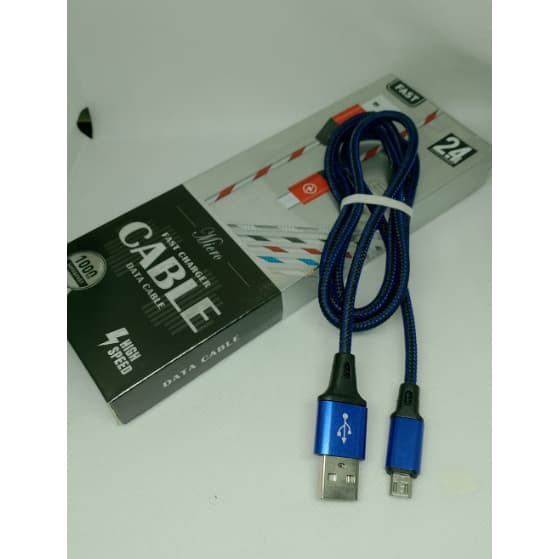 Cabo de Carregamento e Dados MIcro USB V8  Reforçado