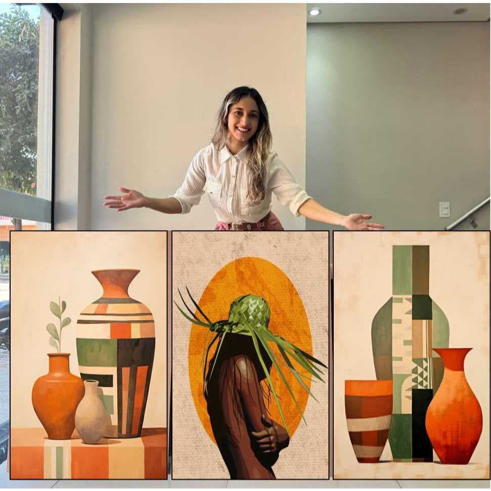 QUADRO DECORATIVO - Mulher Cangaço Nordeste - SALA - ESCRITORIO