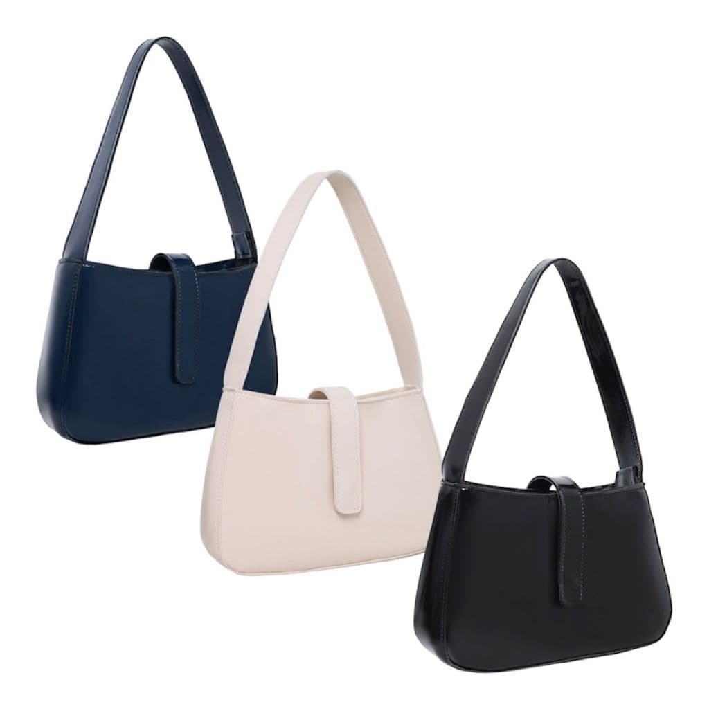 Kit Com Três Bolsa Feminina Luxo Bolsa Feminina De Ombro Verniz