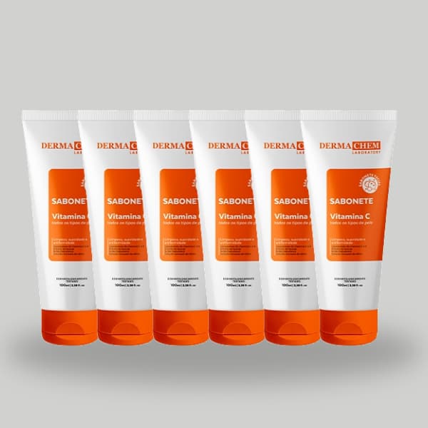Box 6 unidades Sabonete Vitamina C Anti-idade-  Dermachem