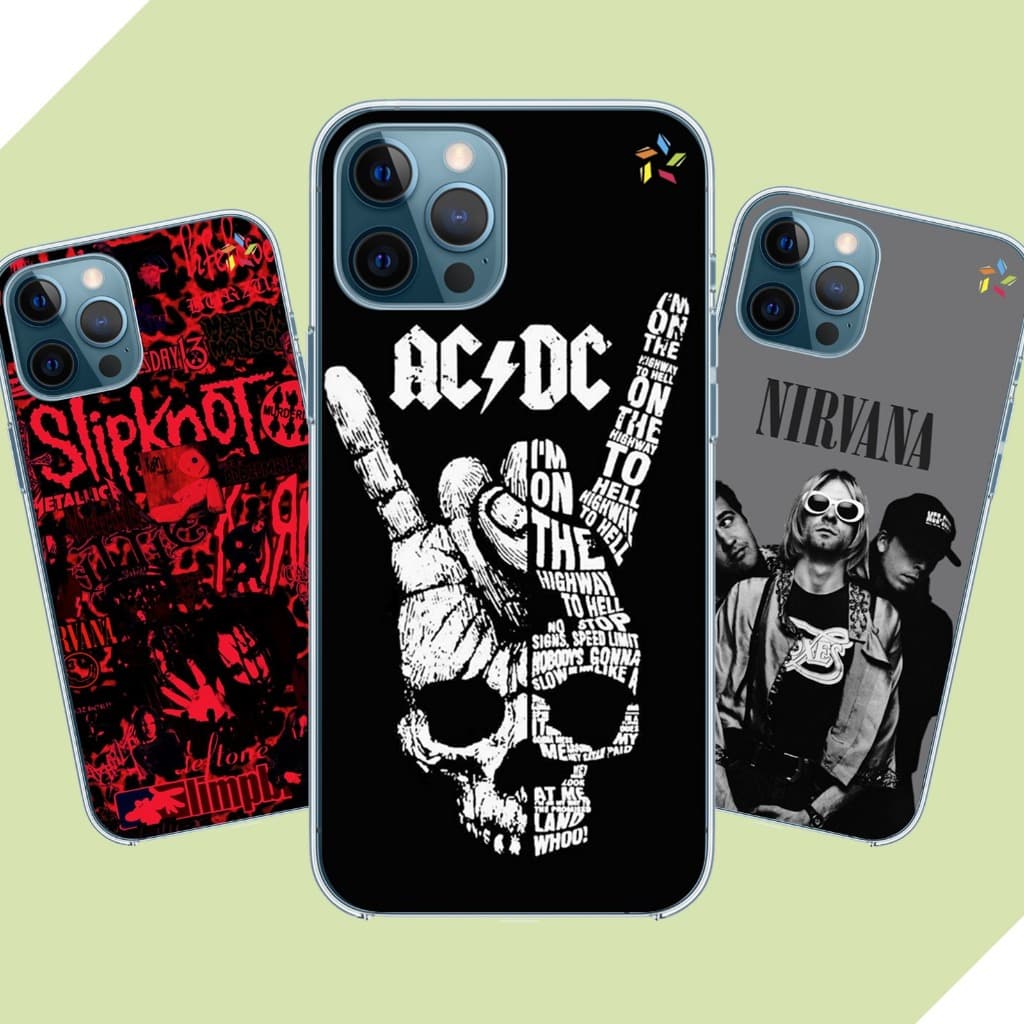 Capa Capinha personalizada Anti-Impacto - Bandas Rock 2 - Para Todos Modelos de Celular