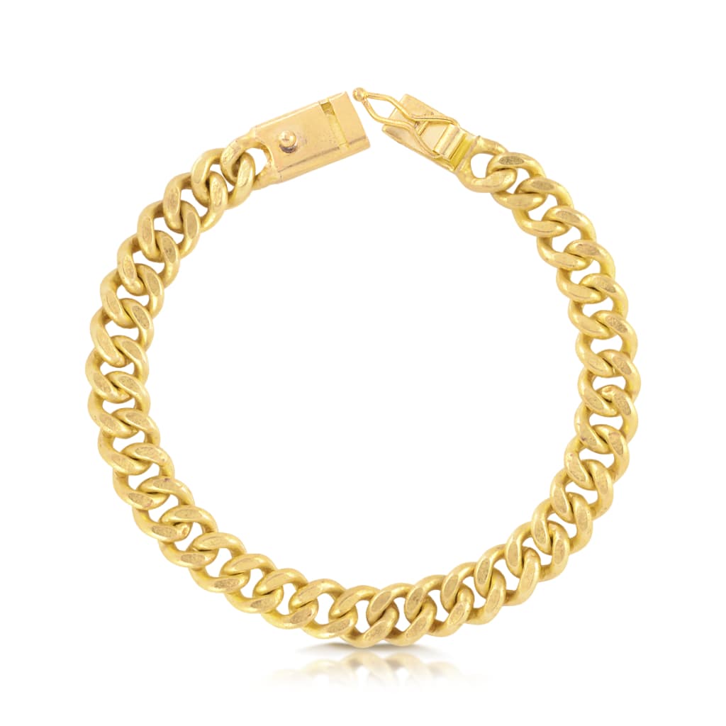 Pulseira Masculina Elo Pitbull 10mm Em 100% Moeda Antiga Alta Durabilidade e Envio Imadiato + Brinde Limpa Moedas