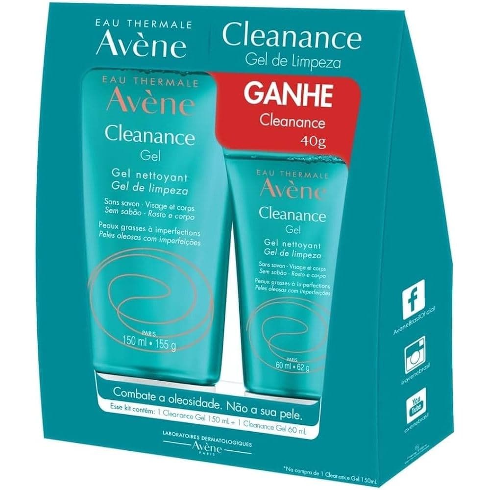 Kit Gel Limpeza Purificante Pele Oleosa e Sensivel Cleanance