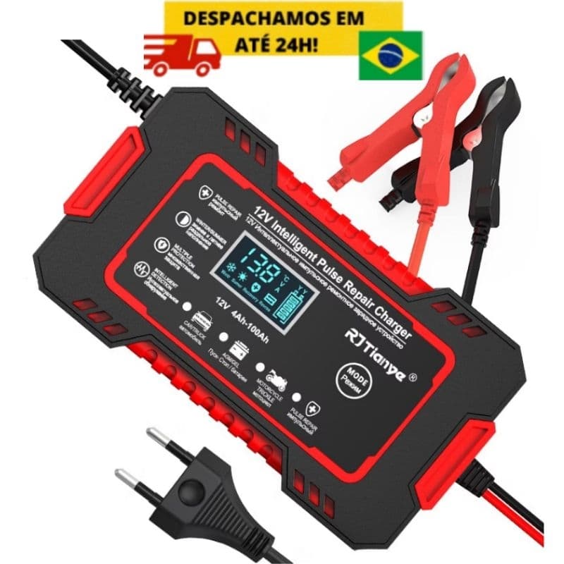 carregador automático para carro e moto em gerais carregador bateria de carro