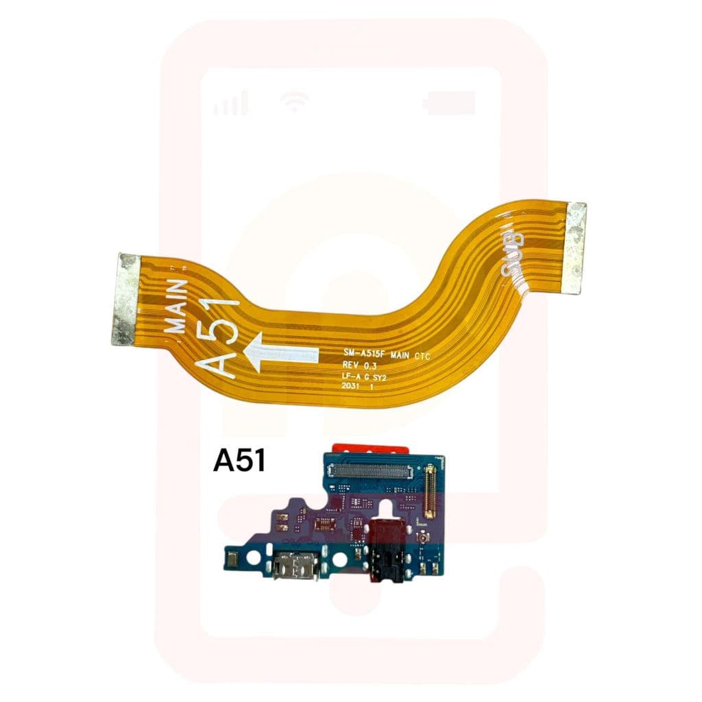 Placa De Carga + Flex Main Galaxy A51