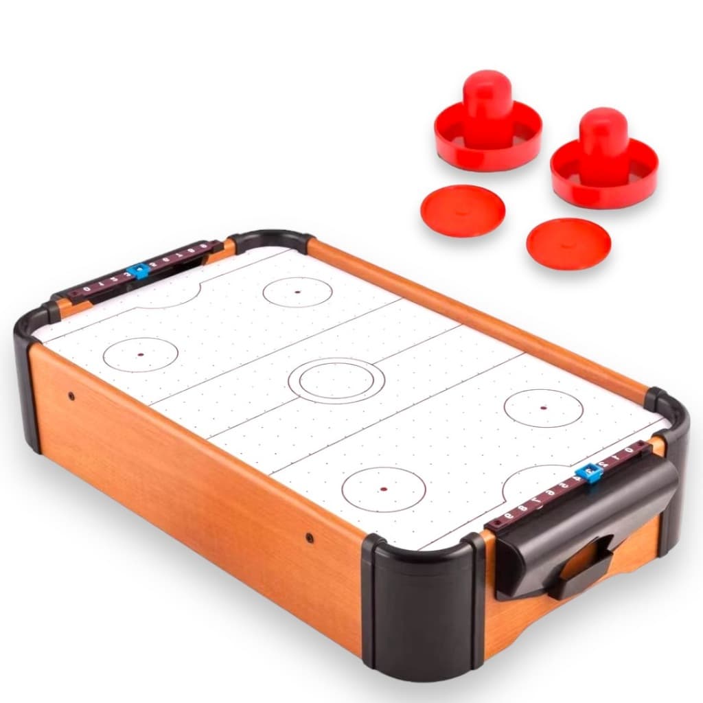Jogo De Mesa De Hockey Air Portátil Game Mini Hockey Infantil De Mesa Brinquedo Infantil  Mesa De Madeira