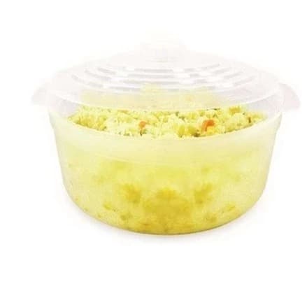 Panela Multiuso Panela de Micro-ondas com Tampa para Arroz e Legumes 2,5L 1 unidade