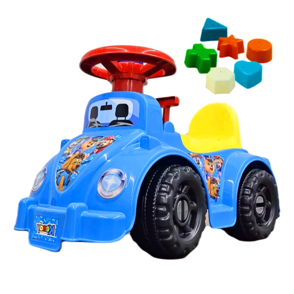 Quadriciclo Andador Grande com Peças Geométricas - Desenvolvimento Infantil e Coordenação