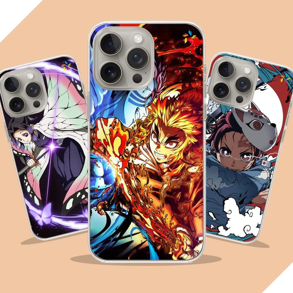 Capa Capinha para Todos os Aparelhos, Samsung, iPhone, Motorola, Xiaomi - Demon Slayer, Kimetsu no Yaiba