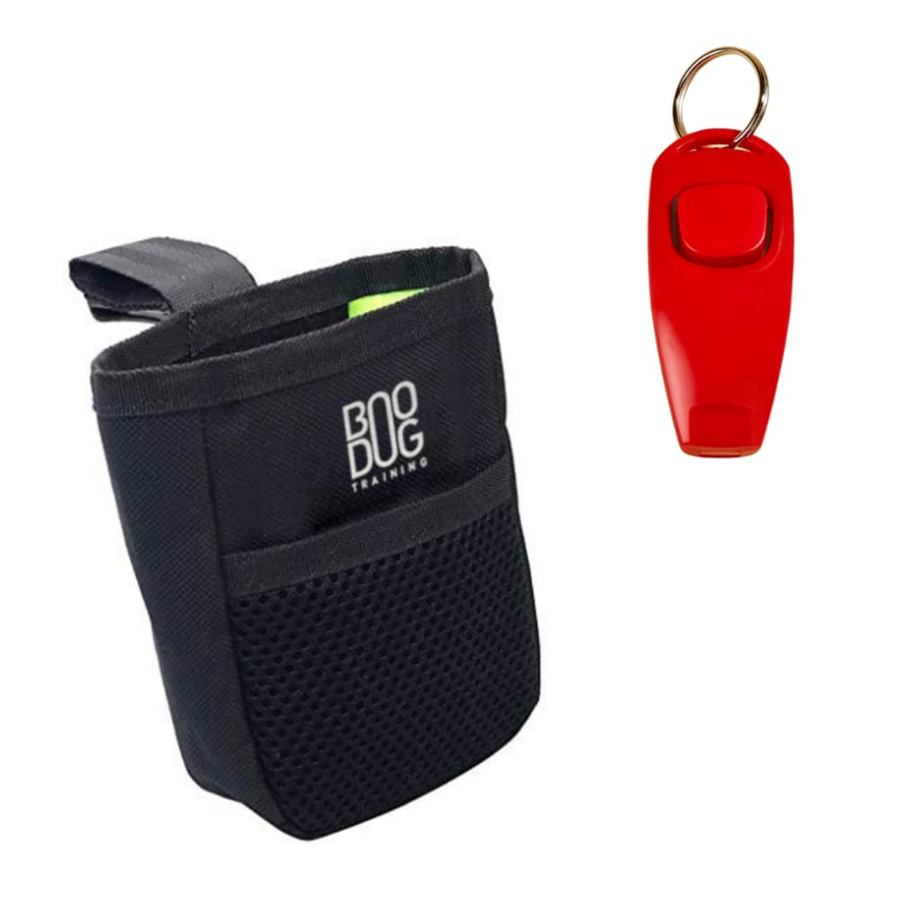 Kit Petisqueira Bolsa Cintura Adestramento + Clicker