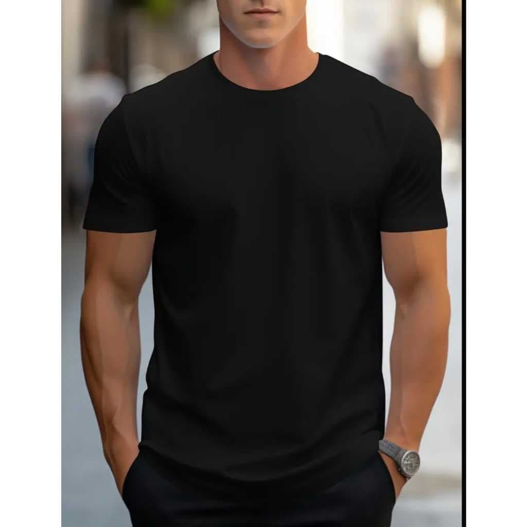 Camiseta Casual Lisas 100% Algodão