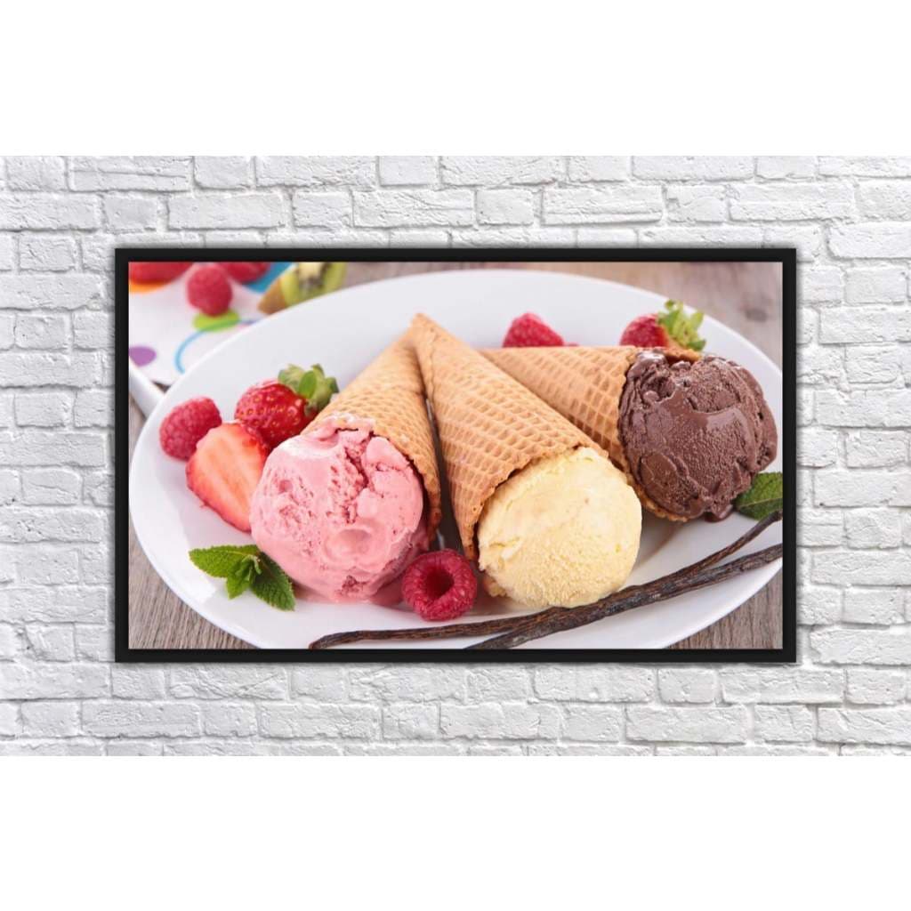 Quadro Sorvete Sorveteria Decoração