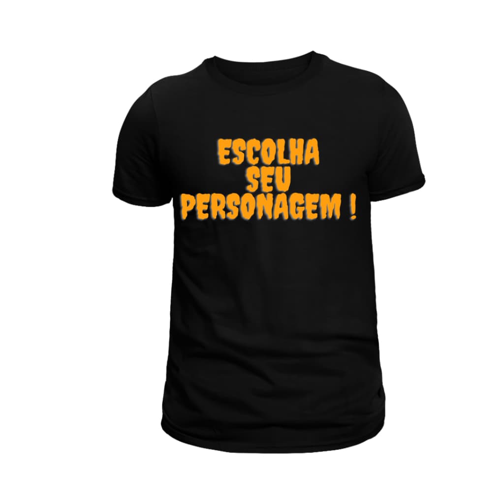 Camiseta Infantil e Adulto Escolha Seu Personagens Blusa unissex 100% Algodão