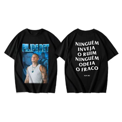 Camisa Filipe Ret Unissex Camiseta Cantor Rap Rapper Algodão Blusa