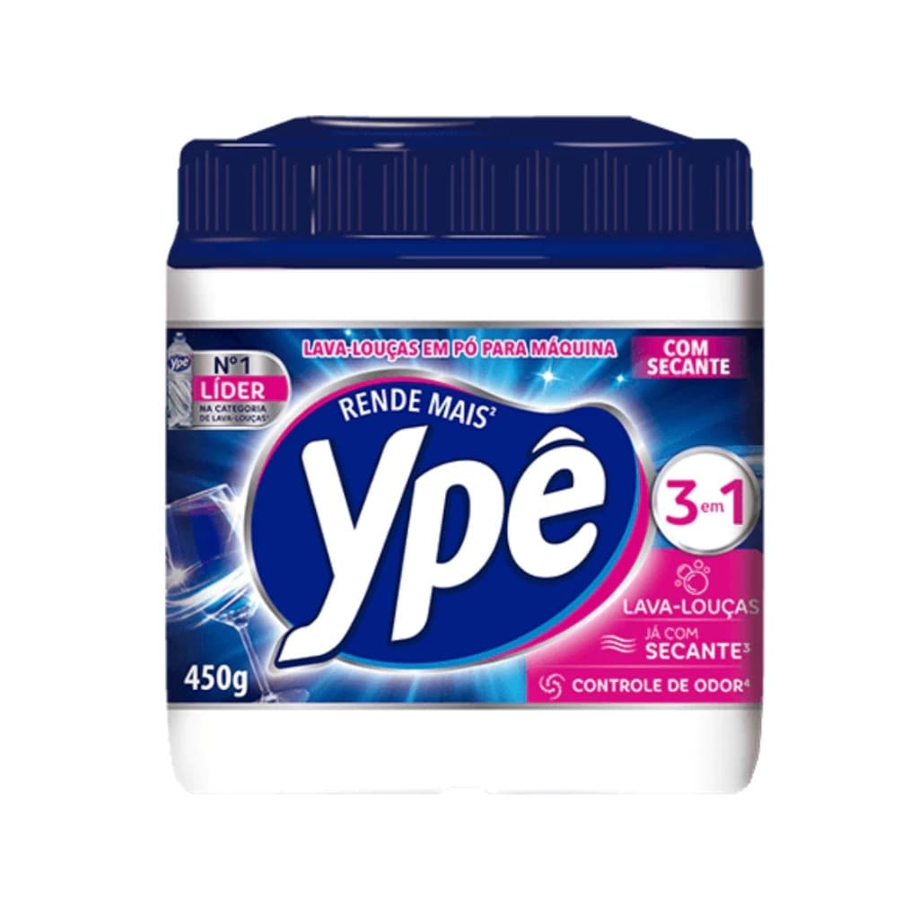 Ypê Detergente Em Pó Potão 450g Para Máquina Lava Louça - Residencia - Hotel - Padaria - Pousada - Restaurante-pó-lavage