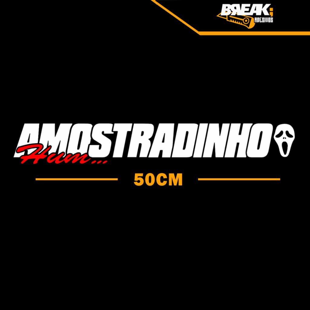 Adesivo Hmm Amostradinho Tiktok Meme para Vidro Lateral [50CM]