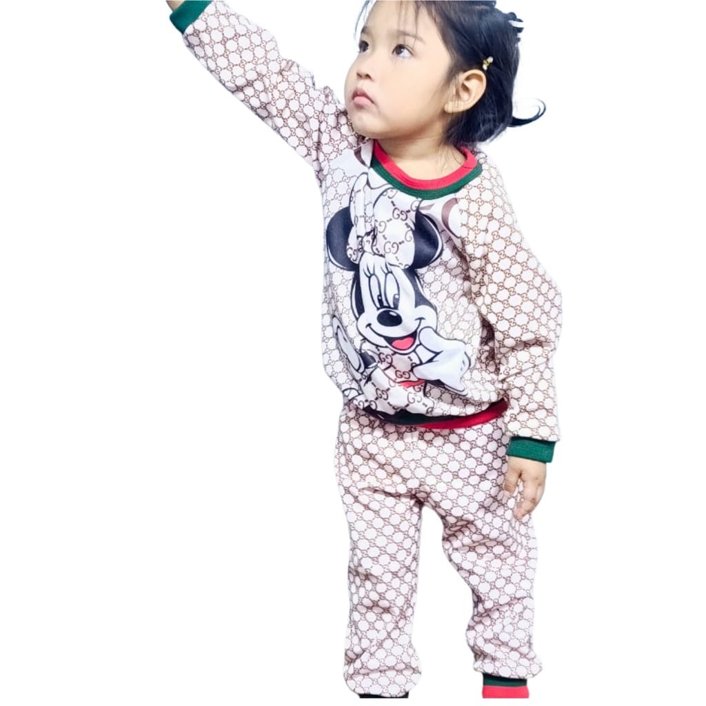 Conjunto infantil de menina de frio inverno agasalho