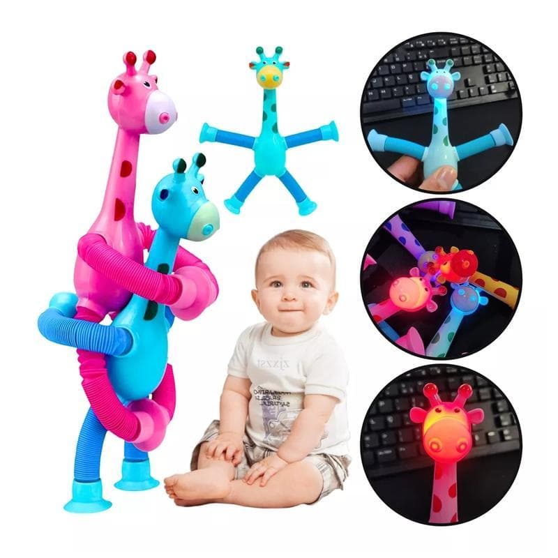 Pop Tube Girafa Mágica Flexível Com LED