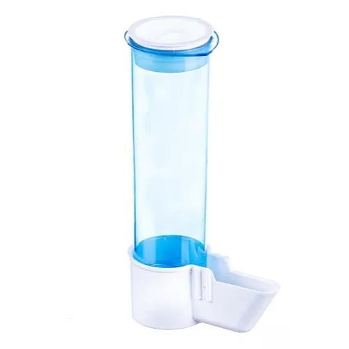 Comedouro Automático Italiano - Malha Fina Pequeno Azul e Cristal C/12