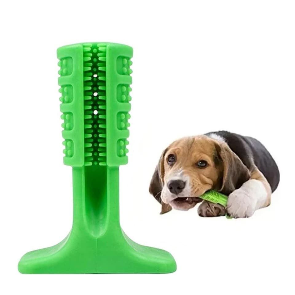 Escova de Dente Para Cachorro – Mordedor e Massageador – Tamanho Médio