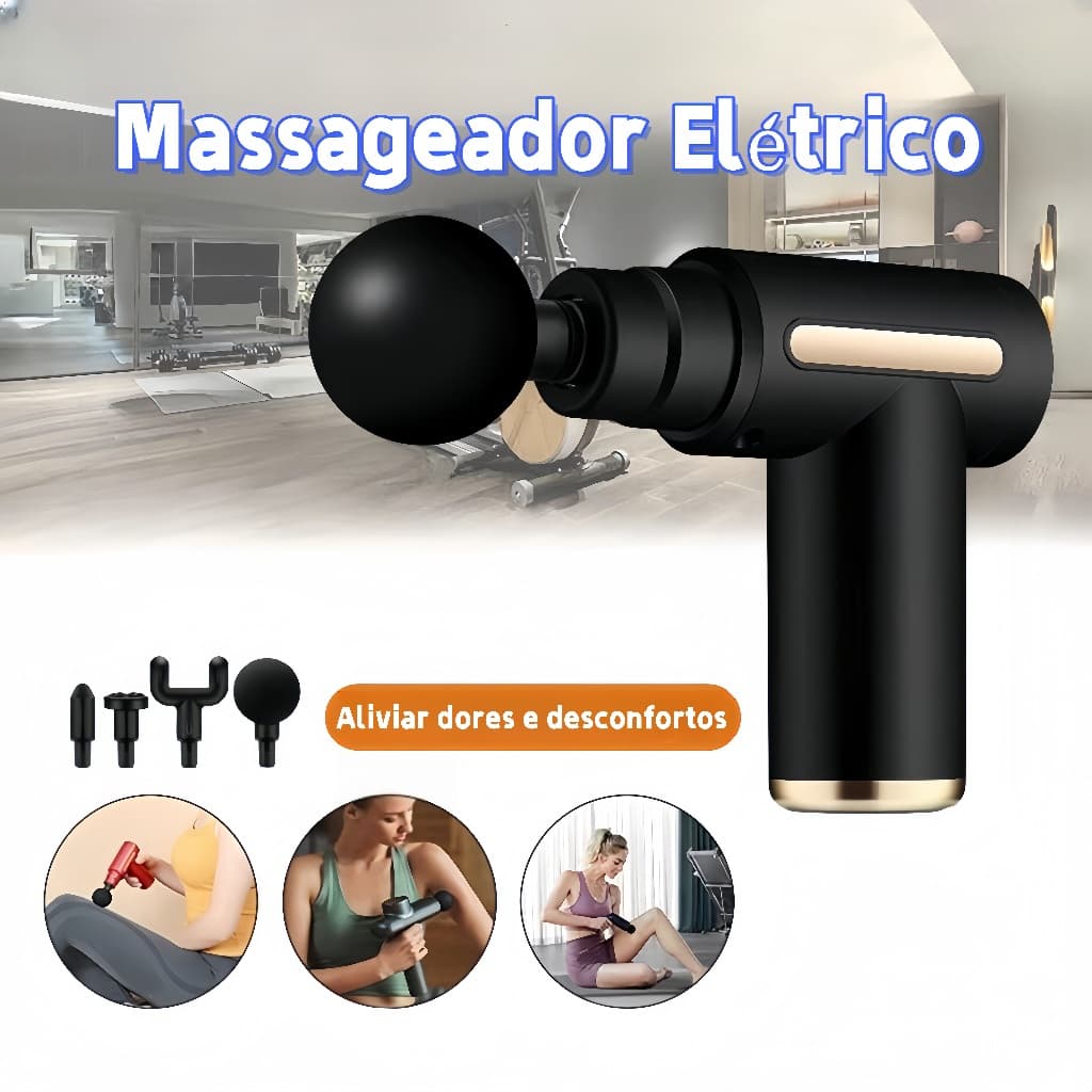 Massageador Elétrico Alta Frequência Profissional Muscular Massagem