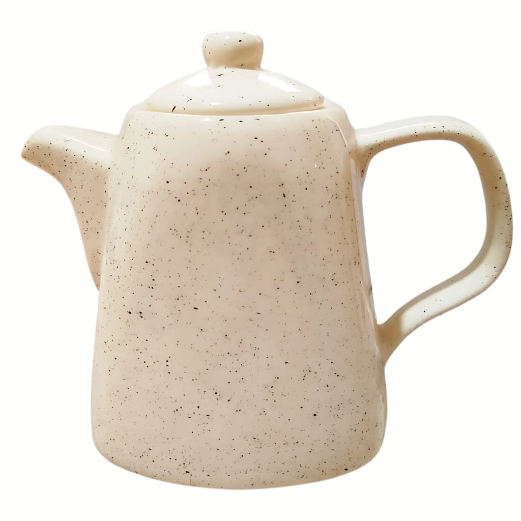 Linda Chaleira em Cerâmica Louça Bule De Café Chaleira 1,2L Grande Com Alça E Tampa