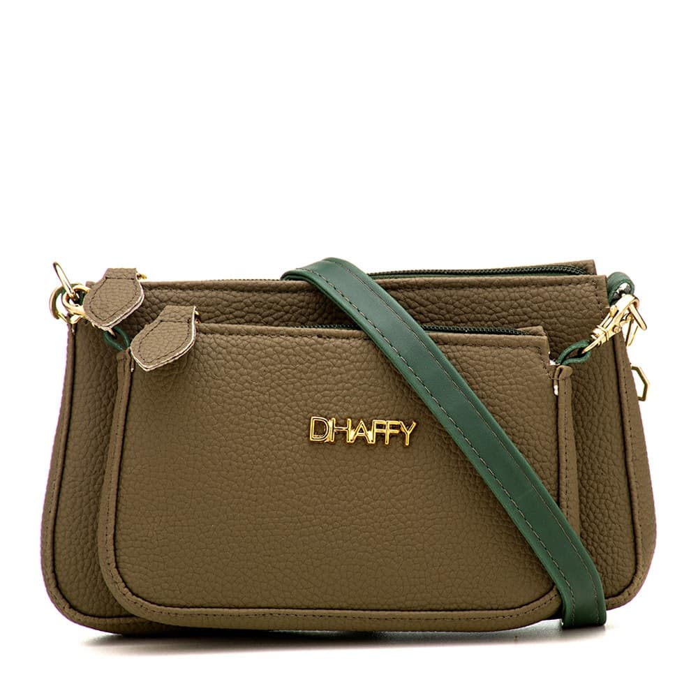 Bolsa Feminina Dhaffy 2 em 1 Alça Transversal Ajustável