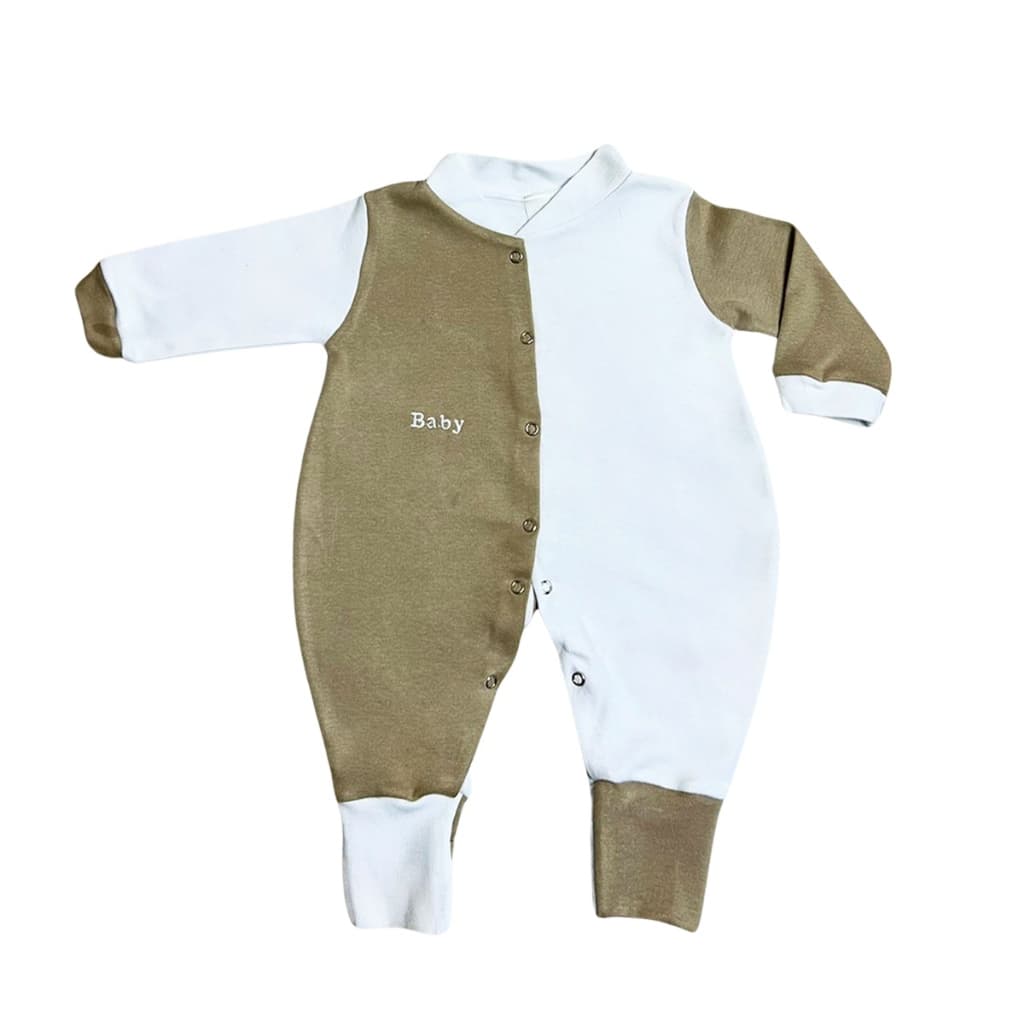 Macacão Baby de Malha Manga Longa Para Bebê Menino 01 Peça