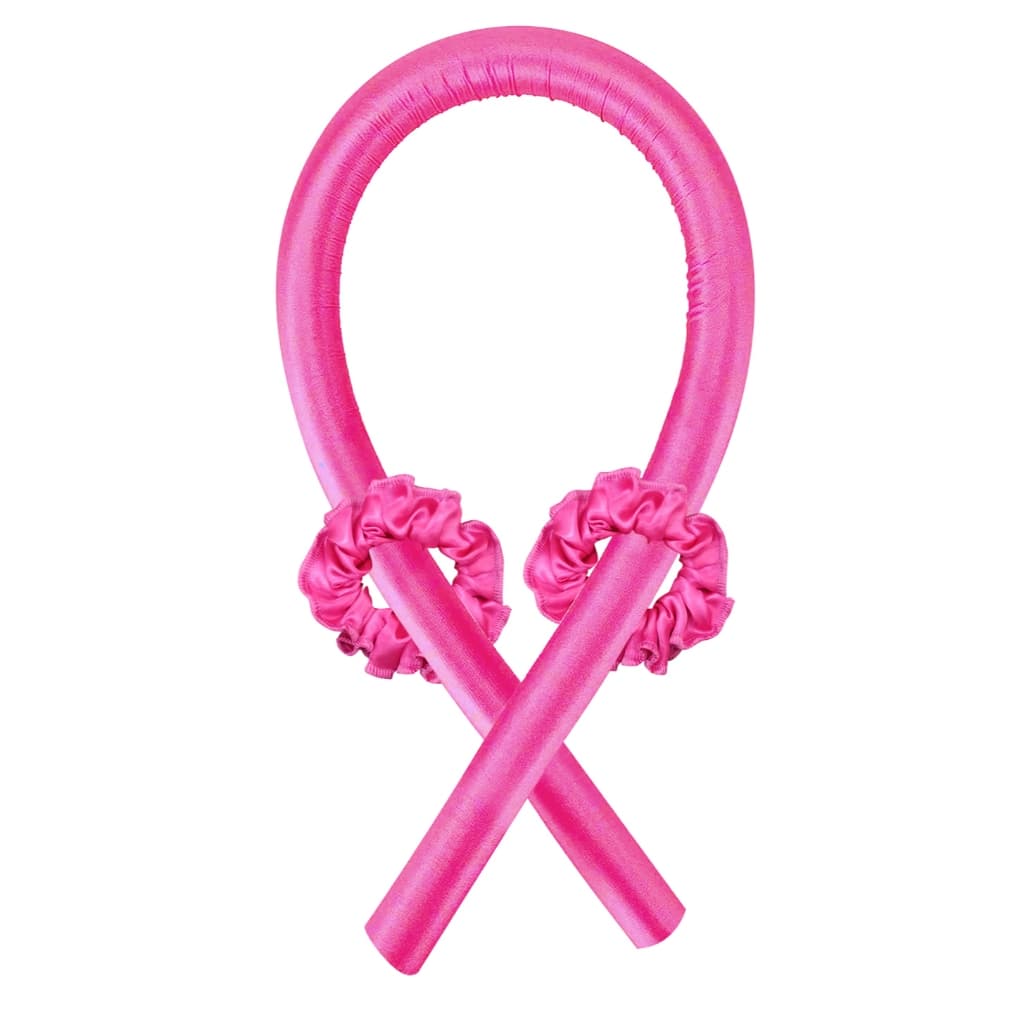 Modelador De Cachos Cetim Curling Rod Sem Calor + 2 Xuxinhas
