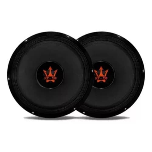 Kit 2 Falante Woofer 12 Pol 550w Rms 4 Ohms Magnum Rex Power Cor Preto