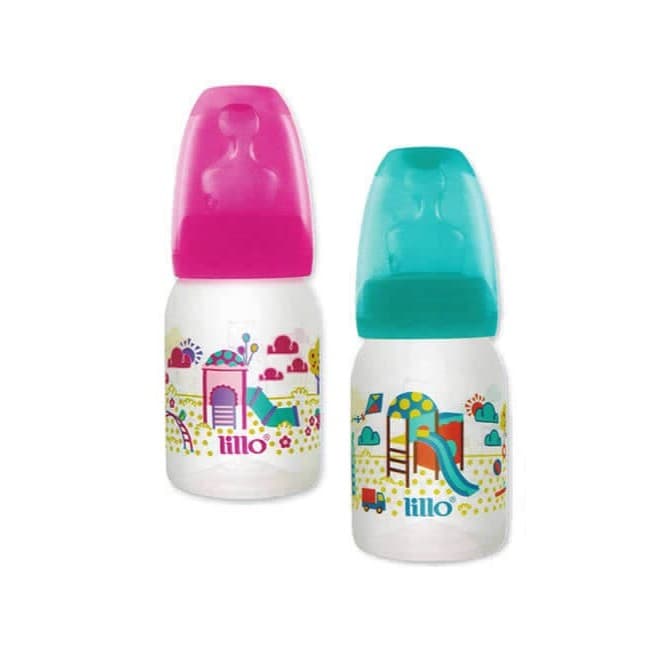 Mamadeira Bico Silicone Achatado Orto 120ML 0m+ Lillo