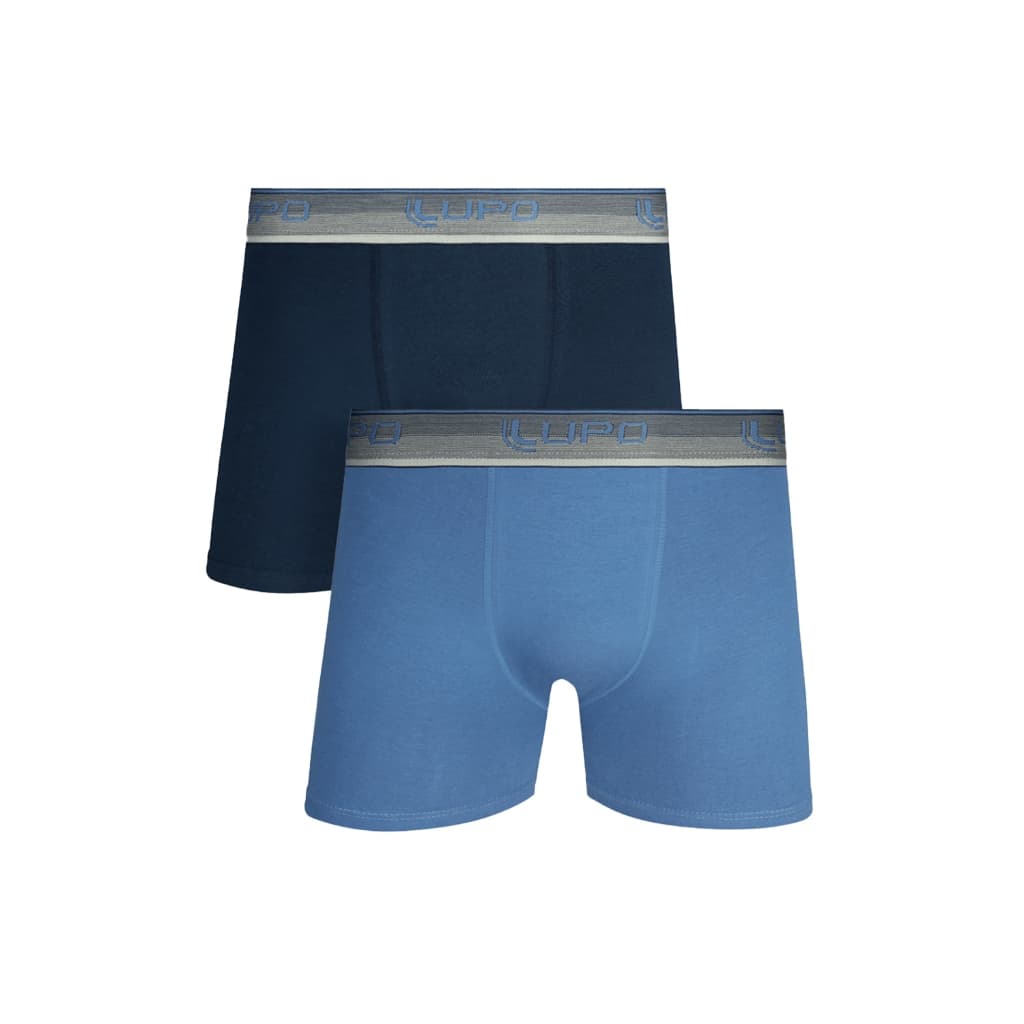 Kit com 2 Cuecas Boxer Masculina Algodão Lupo 784-088