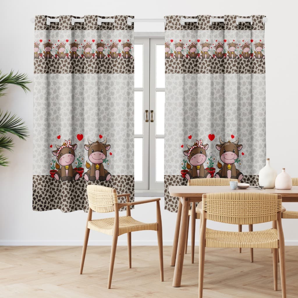 Cortina de Cozinha Estampada 2,00 x 1,50 Decoração, Janela, Estampas Exclusivas