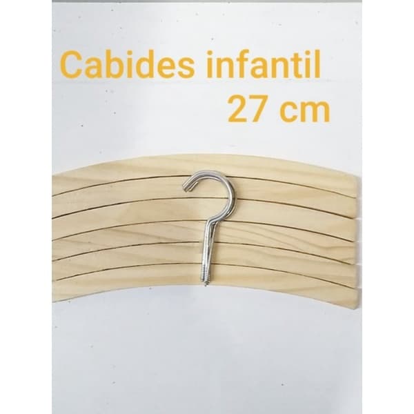 cabides de madeira infantil kit com 10 pçs!!