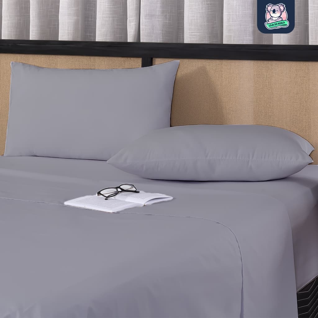 Jogo de Cama 100% Algodão Penteado COMPLETO 200 Fios Percal Lençol de Hotel Vários Tamanhos