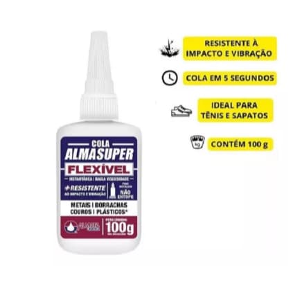 Cola Instantânea Flexível Sapato Baixa Viscosidade - 100g