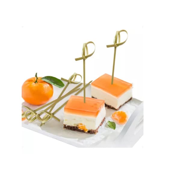 Espeto Bambu Aperitivo Decorativo Festas Nó 9cm Com 300 Unid