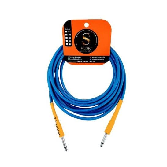 CABO AUDIO VIOLAO BAIXO GUITARRA P10 X P10 PROFIOSSIONAL 5  METROS AZ APROVEITE !