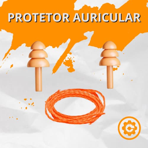 Protetor Auricular Auditivo Silicone Plug Tampões de Ouvido Antialérgico Com Cordão