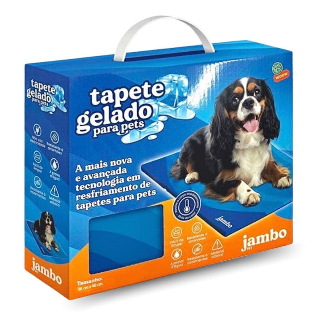 Tapete Gelado Resfria Imediatamente Jambo 90x60cm P/ Pets