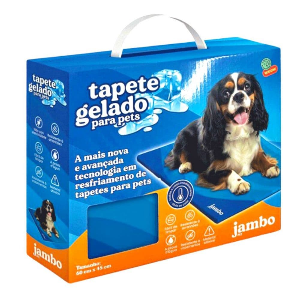 Tapete Gelado Resfria Imediatamente Jambo 60x45 cm P/ Pets