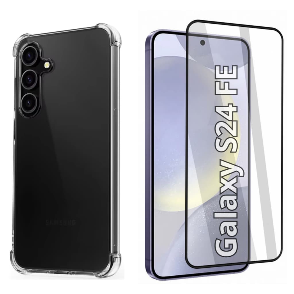 Capa Capinha Case e Película de Vidro 3D para Samsung Galaxy S24 FE