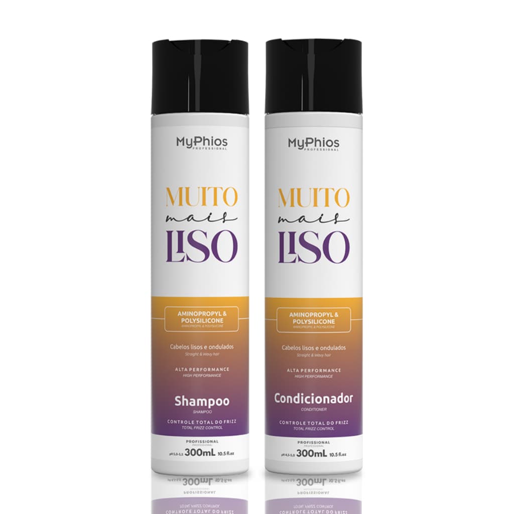 Kit Shampoo e Condicionador Muito Mais Liso-MyPhios