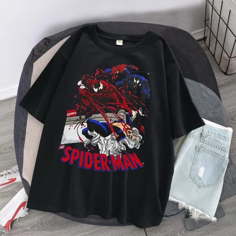 Camiseta SPIDER MAN HQ Camisa algodão Street Style Estampada BCR02
