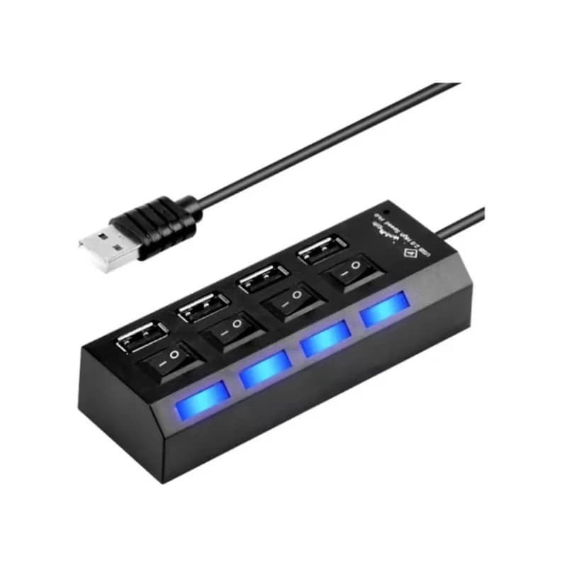 Hub De Usb 4 Entradas 2.0 Multi Entradas Alta Velocidade