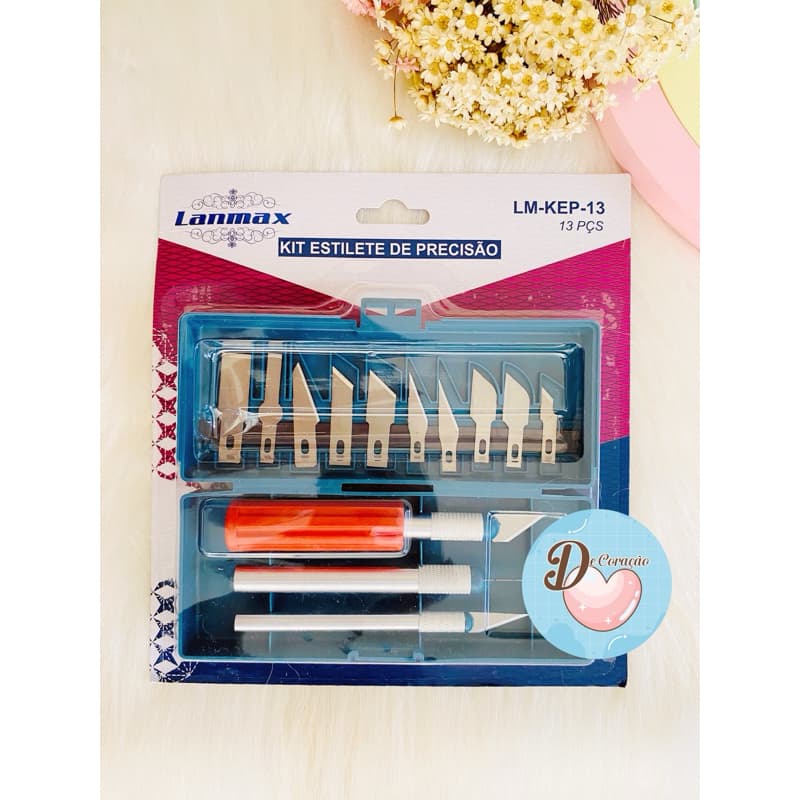 kit Estilete precisão Lanmax - 13 Lâminas