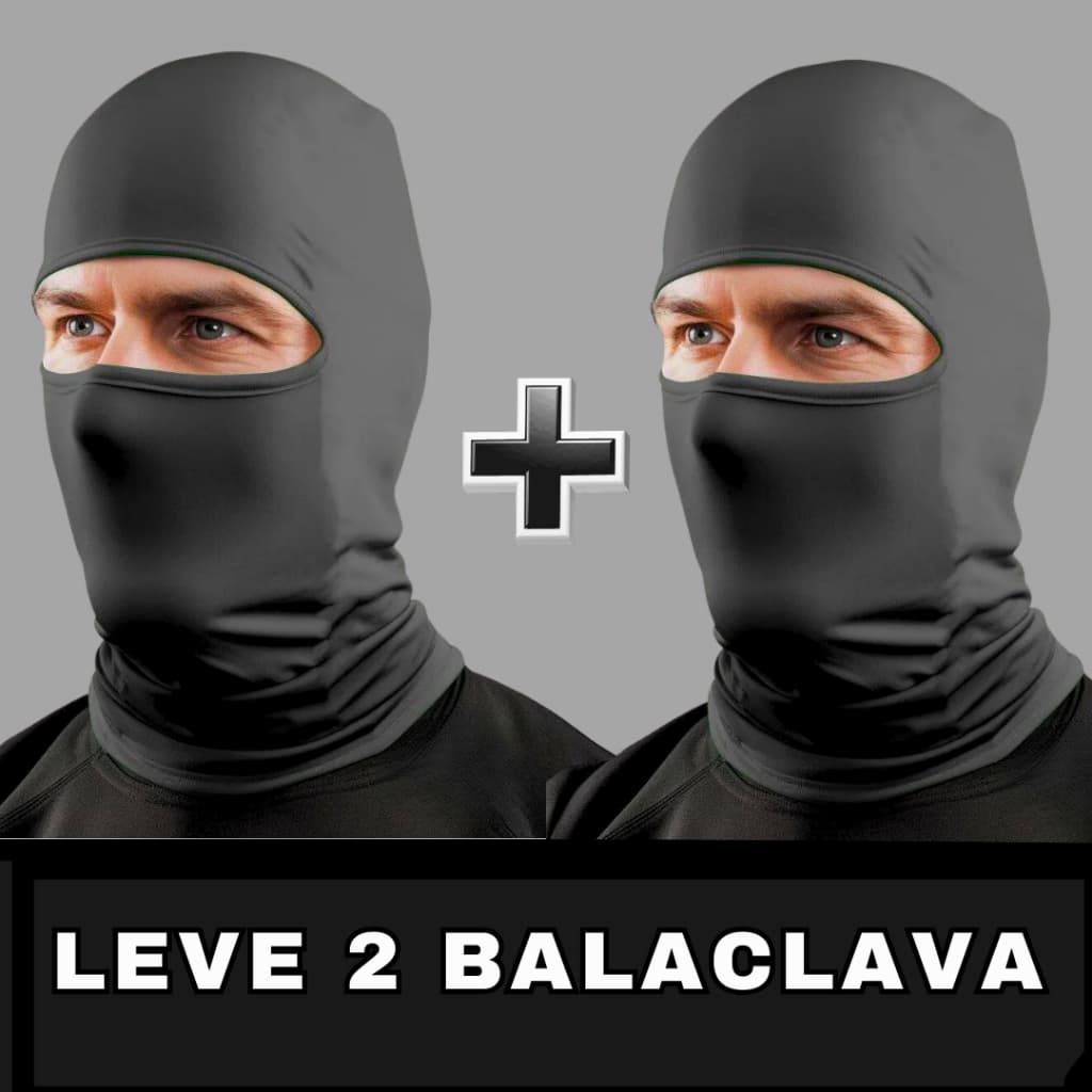 Kit 2 Touca Balaclava Proteção Solar de Motoqueiro bala clava Motoboy