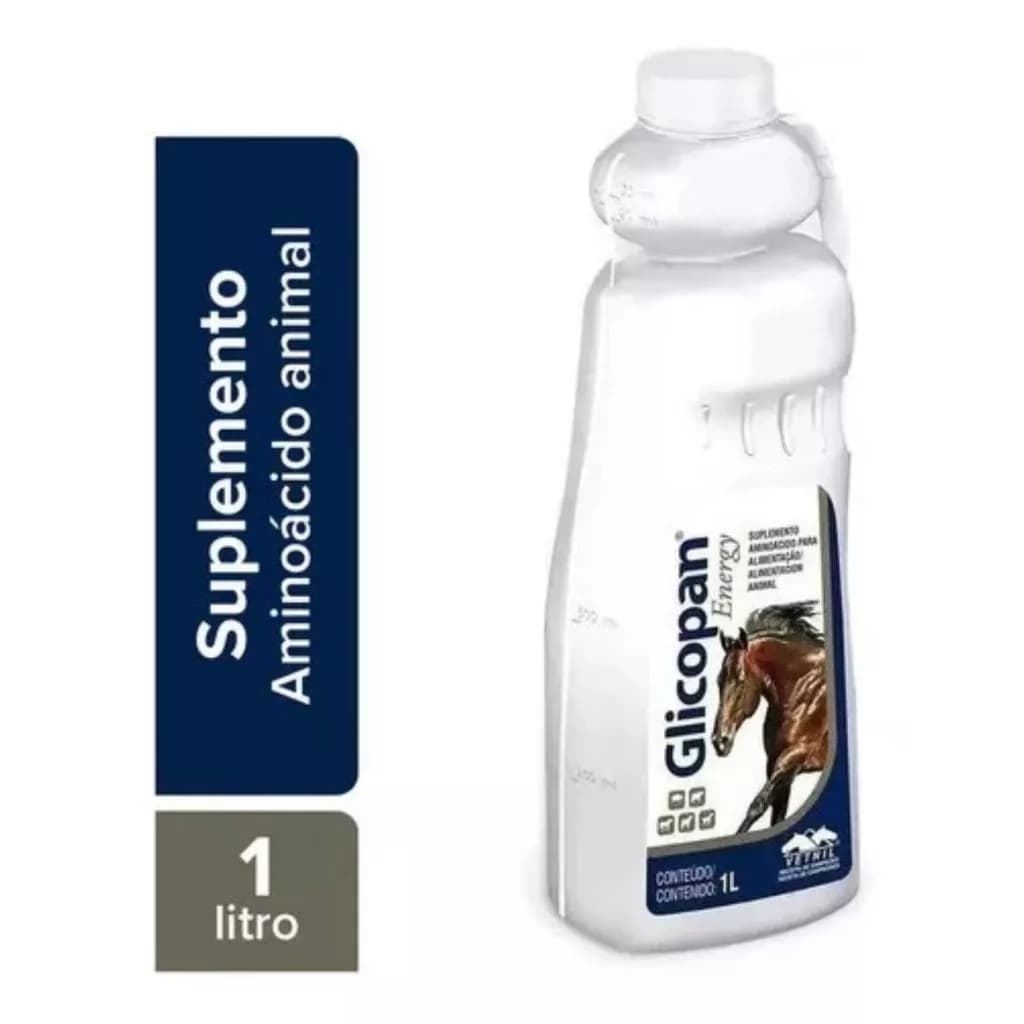 Glicopan Energy Equinos 1Litro -  Suplemento Enegético Para Cavalos - Vetnil