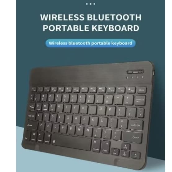 Mini Teclado Bluetooth ULTRA SLIM Recarregável Compatível Com PC Tablet Android Apple IOS Microsoft